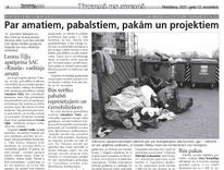 Par amatiem, pabalstiem, pakām un projektiem