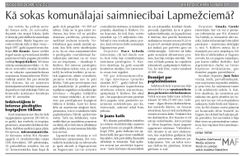 Kā sokas komunālai saimniecībai Lapmežciemā?