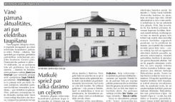 Vānē pārrunā aktualitātes, arī par elektrības taupīšanu