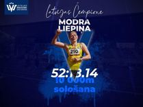 Latvijas čempione – Modra Liepiņa