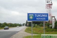 Jelgavas ielā uzlikta norāde «Tukuma novads»