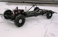 Motormuzejā apskatāms unikāls mācību materiāls - «Oldsmobile» demonstrācijas šasija