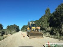 Rindzeles iedzīvotāji bloķē ceļu «Strabag» grants vedējiem /FOTO/