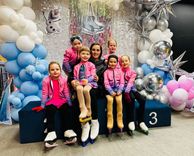 Novada jaunās daiļslidotājas  startējušas sacensībās Šauļos/FOTO/