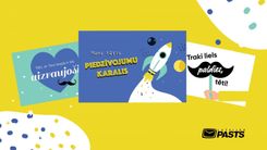 Latvijas Pasts un Mammamuntetiem.lv aicina sveikt tētus ar speciālām pastkartēm Tēva dienā
