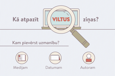 Aicina izvērtēt informācijas uzticamību un nedalīties ar baumām