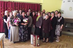 Sarma Upesleja un Anita Stikāne tiekas ar savām klausītājām