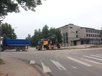 Uzsākti rakšanas darbi Kurzemes ielā, Tukumā