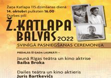 Durbes pilī pasniegs Ž. Katlapa balvu