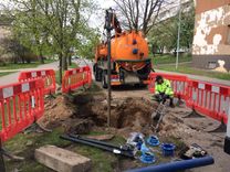 Notiek ūdensvada remontrdarbi Meža ielā Tukumā