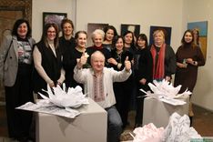 Izstādes «Stiprās sievietes» atklāšanā Tukumā