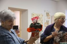 Izstādes atklāšanā Engurē 