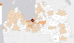 Engures un Tukuma novadā – katrā līdz pieciem inficētajiem