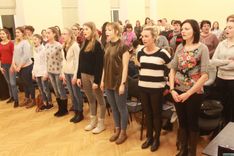 Tukumā aizvadīts pirmais jaukto koru kopmēģinājums /FOTO/