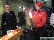 Arī tukumnieki atklāj Ziemas olimpiskās spēles /FOTO/