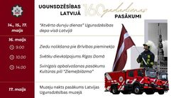 Ugunsdzēsība Latvijā svinēs 160. gadadienu. Aicina uz atvērto durvju dienām