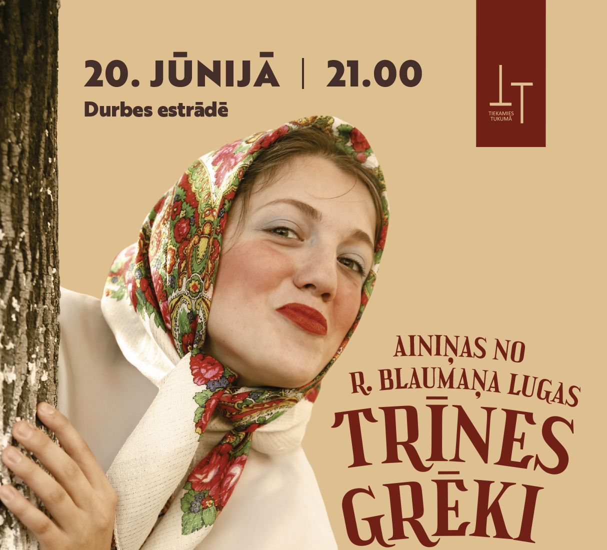 Saulgriežus Tukumā ieskandinās ar «Trīnes grēkiem» 